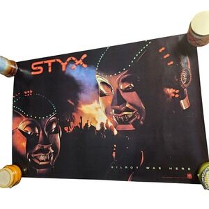 Styx Kilroy Was Here Vintage 1983 Promo Album Poster 24x36 Original A&M Records